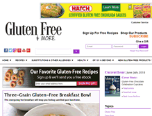 Tablet Screenshot of glutenfreeandmore.com